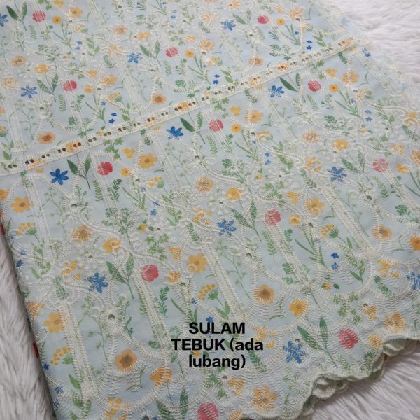 KAIN PASANG SULAM COTTON 4M - PLAIN & PRINTED