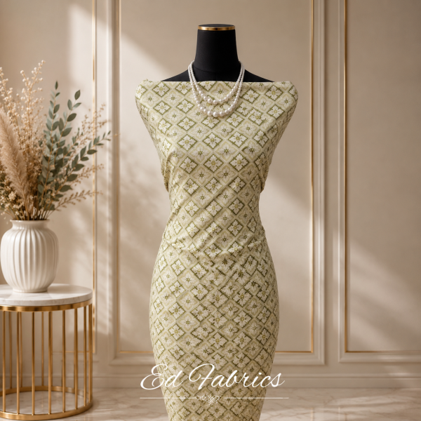 KAIN PASANG SATIN JACQUARD/ EMBOSS BIDANG 60