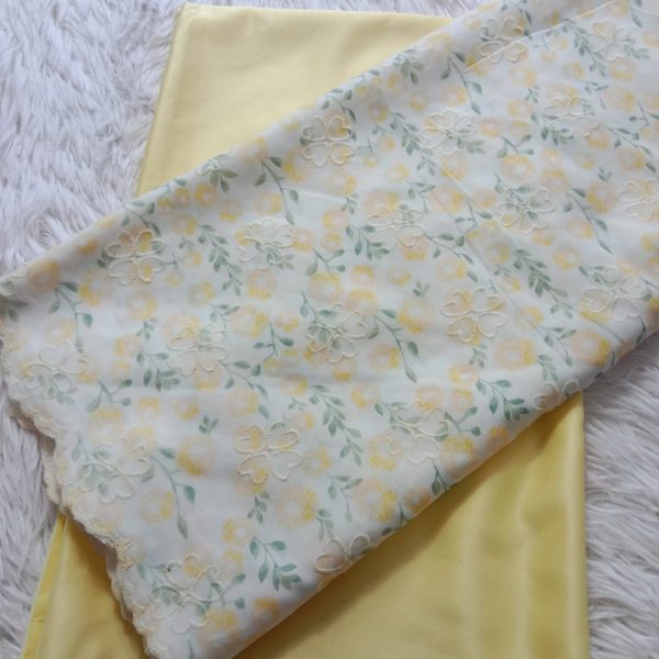 KAIN PASANG SULAM COTTON x KAIN PLAIN