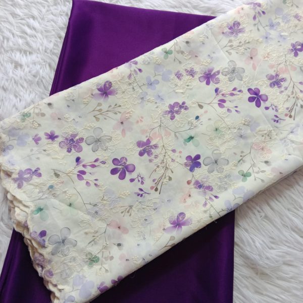 KAIN PASANG SULAM COTTON x KAIN PLAIN