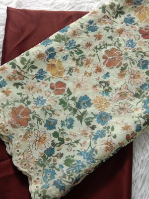 KAIN PASANG SULAM COTTON x KAIN PLAIN - CP5