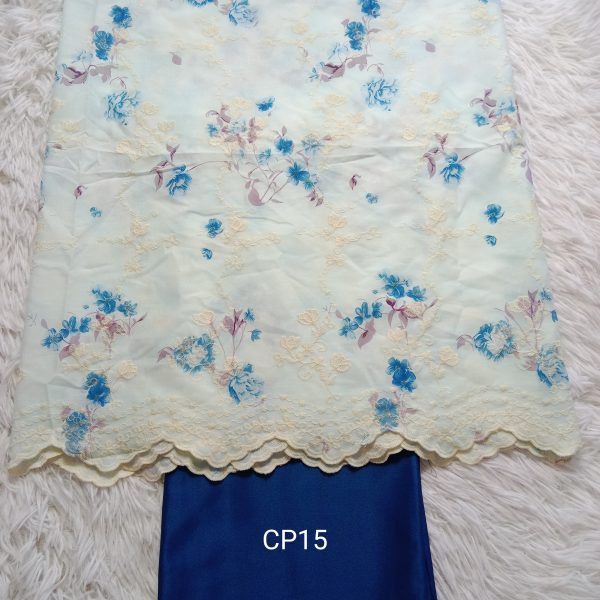 KAIN PASANG SULAM COTTON x KAIN PLAIN - CP15