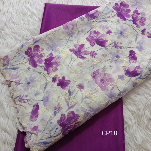 KAIN PASANG SULAM COTTON x KAIN PLAIN - CP18