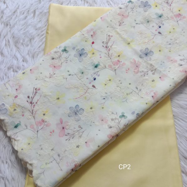 KAIN PASANG SULAM COTTON x KAIN PLAIN - CP2